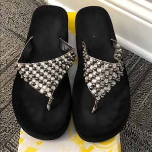 Yellow Box Flip Flops